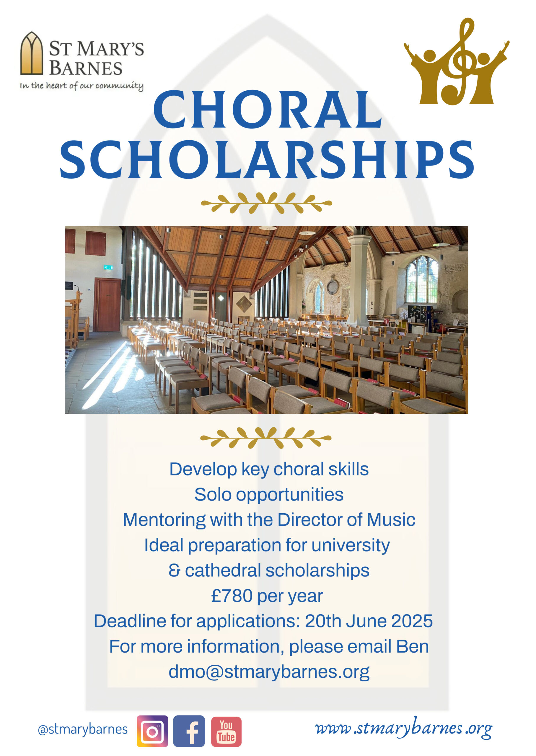 2025 choral scholarship